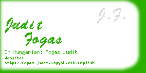 judit fogas business card